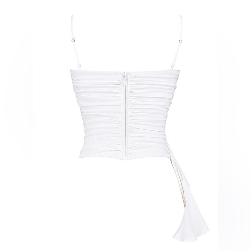 ❤️‍🔥Firm Price❤️‍🔥Mistress Rocks White Ruffle Top - Picture 6 of 13
